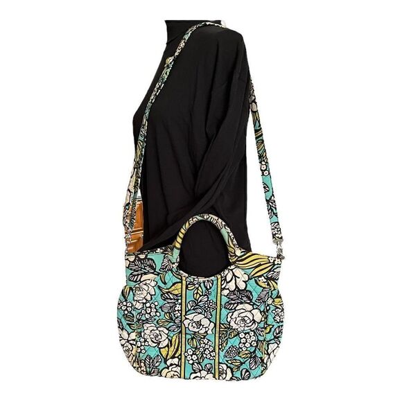 Vera Bradley Island Blooms Large Shoulder Bag - Picture 1 of 7